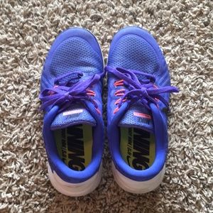 ‼️Nike free bluish purple/ coral pink